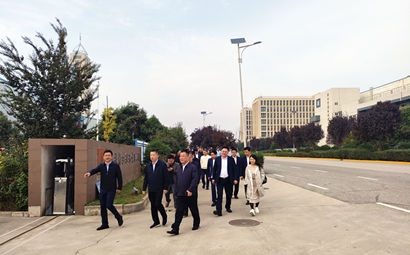 團(tuán)市委、市貿(mào)促會、市青企協(xié)一行到工投集團(tuán)涇河產(chǎn)業(yè)園考察交流